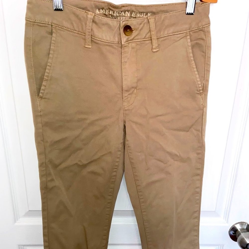 Tan Khakis Skinny Jeans